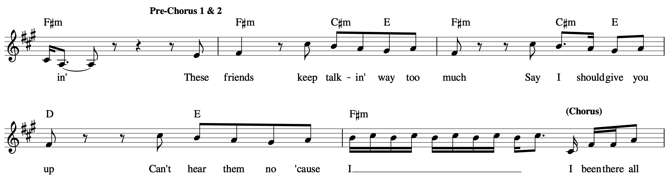 Pre-Chorus 1+2